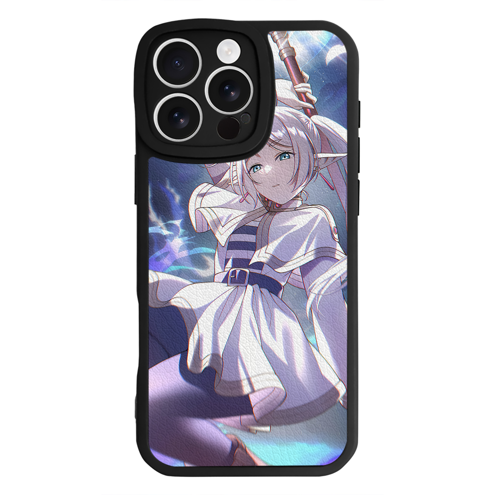 （画像用） 葬送のフリーレン Frieren 【iPhone 16シリーズ対応】シリコンスマホケース（レザー調） 材質：シリコン